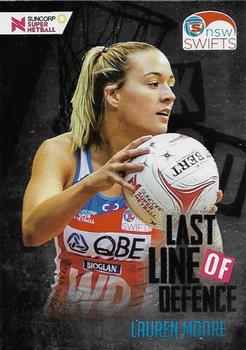 2019 Tap 'N' Play Suncorp Super Netball - Last Line of Defence #LLD-10 Lauren Moore Front